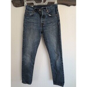Levi's Premium 501 Skinny Jeans Medium Wash W25 L28 Button Fly